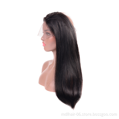 360 Lace Frontal Closure Straight Human Hair, Brazilian Virgin Human Hair Extensions Cuticle Aligned Lace Frontal 360